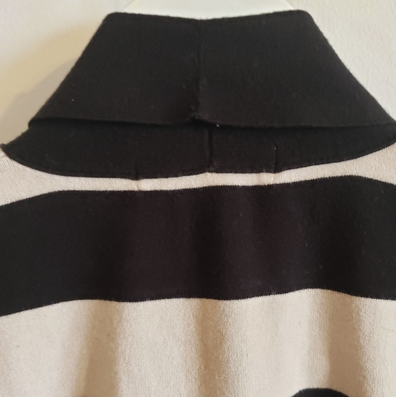 Michael Kors Sleeveless Sweater Neck Wrap Beige Black Luxury Woman Small - Picture 6 of 12